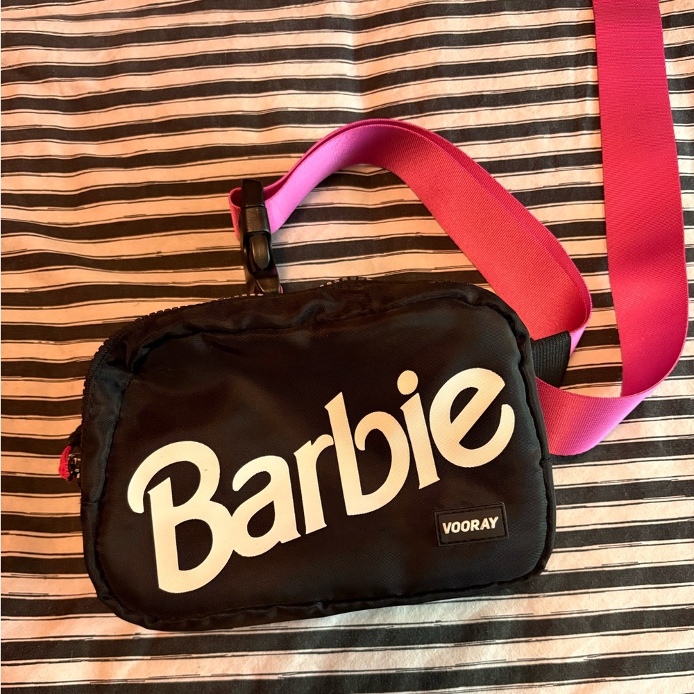Barbie x Vooray Black and Pink Crossbody Bag Fannypack